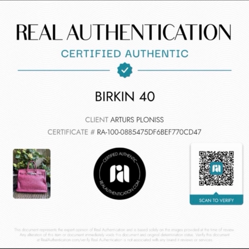 HERMES BIRKIN Togo Tosca 40 - Picture 12 of 16